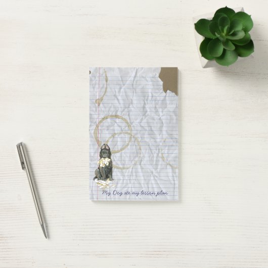 Mijn Belgische Sheepdog Ate My Lesson Plan Post-it® Notes (Kantoor)