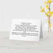 Mijn belofte aan jou. kaart (Gele Bloem)