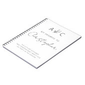 Mijn belofte belooft hem minimalistisch elegant mo notitieboek (Linkerzijde)