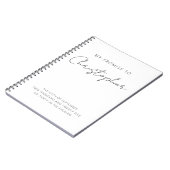 Mijn belofte belooft hem minimalistisch elegant mo notitieboek (Linkerzijde)