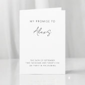 Mijn Belofte Haar Geloften Minimalistisch Elegant