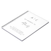 Mijn belofte haar geloften minimalistisch elegant  notitieboek (Linkerzijde)