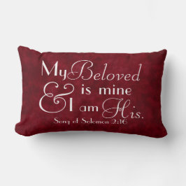 Mijn Beloved is de mijne en ik ben zijn bijbelvers Kussen