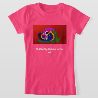 Mijn beperking is onzichtbaar, maar ik ben niet on t-shirt