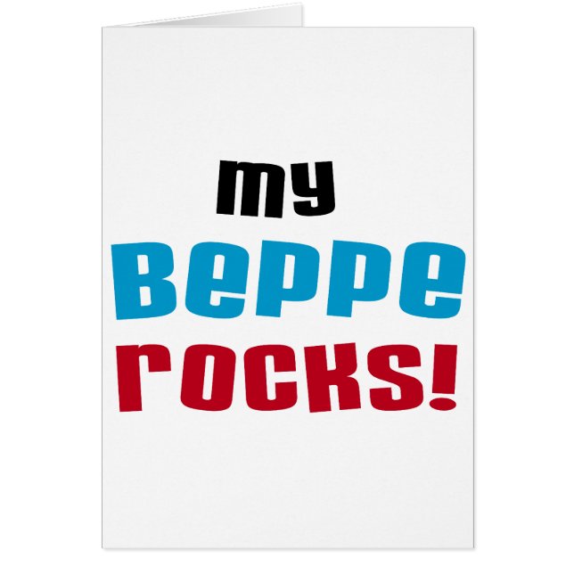 Mijn Beppe Rocks T-shirts en geschenken (Voorkant)