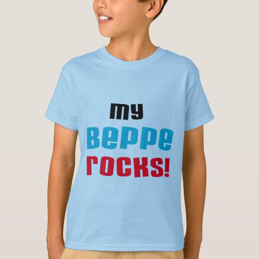 Mijn Beppe Rocks T-shirts en geschenken (Voorkant)