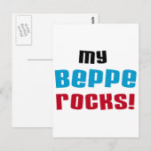 Mijn Beppe Rocks T-shirts en geschenken Briefkaart (Voorkant / Achterkant)