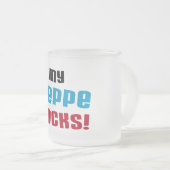 Mijn Beppe Rocks T-shirts en geschenken Matglas Koffiemok (Voorkant rechts)