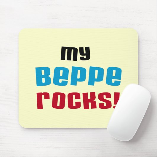Mijn Beppe Rocks T-shirts en geschenken Muismat (Met muis)
