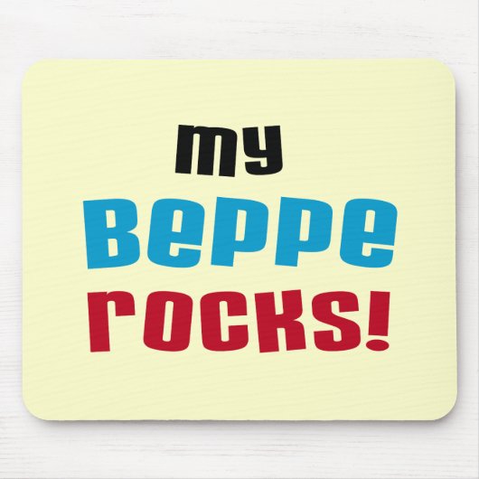Mijn Beppe Rocks T-shirts en geschenken Muismat (Voorkant)