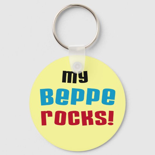 Mijn Beppe Rocks T-shirts en geschenken Sleutelhanger (Voorkant)