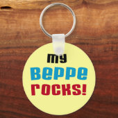 Mijn Beppe Rocks T-shirts en geschenken Sleutelhanger (Voorkant)