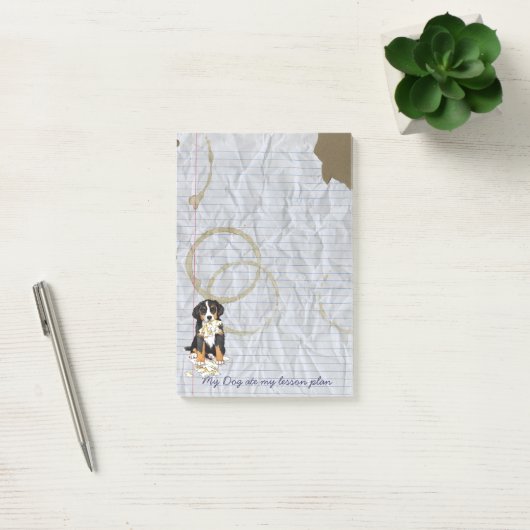 Mijn Berner Ate mijn Lesson Plan Post-it® Notes (Kantoor)