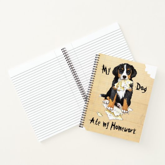 Mijn Berner Ate Mijn thuiswerk Notitieboek (Binnen)
