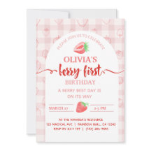 Mijn Berry Eerste Verjaardag aardbeien fruit