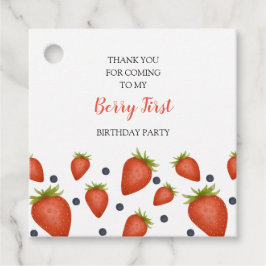 Mijn Berry First Birthday Bedankjes Labels