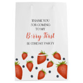 Mijn Berry First Birthday Medium Cadeauzakje (Achterkant)