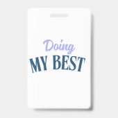 mijn best doen badge (Voorzijde)