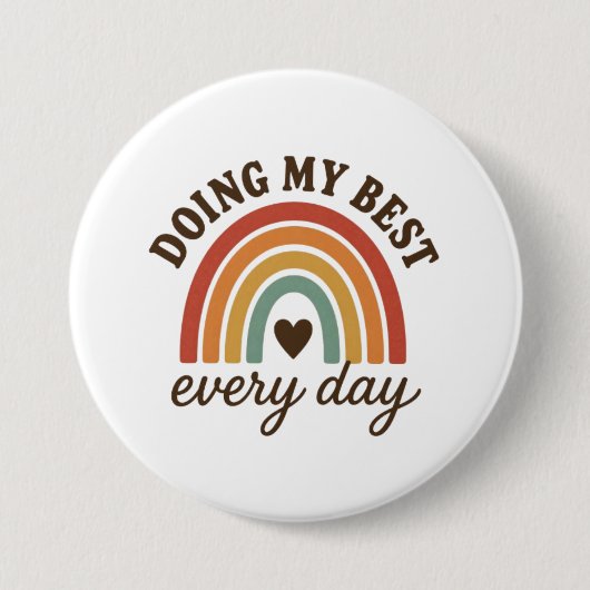Mijn Best Doen Ronde Button 7,6 Cm (Voorkant)
