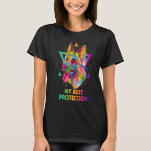 Mijn beste bescherming Duitse Herder Herder Humor T-shirt