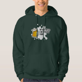 Mijn beste dieet is een biertje – Grappig drinkcad Hoodie