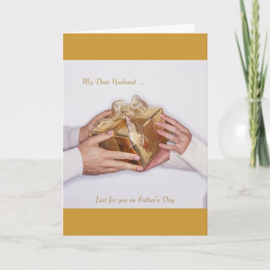 Mijn Beste Echtgenoot…, enkel voor u op Vaderdag Kaart (Voorkant)