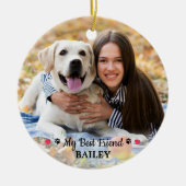 Mijn beste favoriete Hondenliefhebber - Aangepaste Keramisch Ornament (Voorkant)