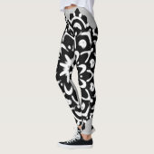 MIJN BESTE GEZELSCHAP MANDALA KUNST IN ZWARTE BLOE LEGGINGS (Links)