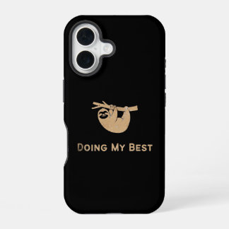 Mijn beste glitterslooth doen iPhone 16 hoesje