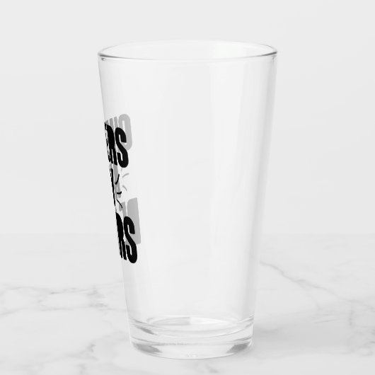 Mijn beste handgetekende Typografie-ontwerp Glas (Links)