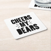 Mijn beste handgetekende Typografie-ontwerp Kartonnen Onderzetters (Schuin)