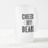 Mijn beste handgetekende Typografie-ontwerp Matglas Bierpul (Voorkant rechts)