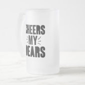 Mijn beste handgetekende Typografie-ontwerp Matglas Bierpul (Voorkant links)