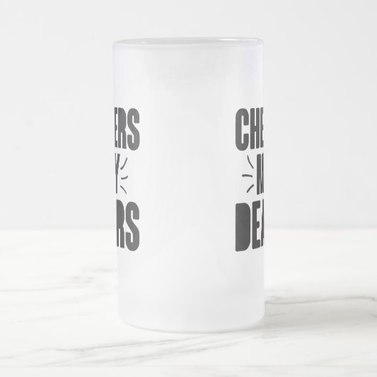 Mijn beste handgetekende Typografie-ontwerp Matglas Bierpul (Center)