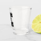 Mijn beste handgetekende Typografie-ontwerp Shot Glas (Rechts)