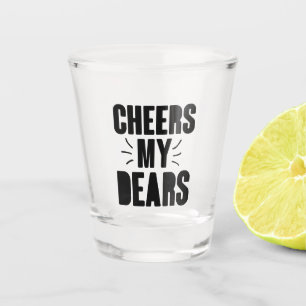 Mijn beste handgetekende Typografie-ontwerp Shot Glas