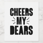 Mijn beste handgetekende Typografie-ontwerp Wijn Etiket (Enkel label)