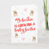 Mijn beste is een zwangere persoonlijke kaart (Voorkant)