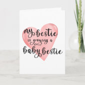 Mijn beste is een zwangere persoonlijke kaart (Voorkant)