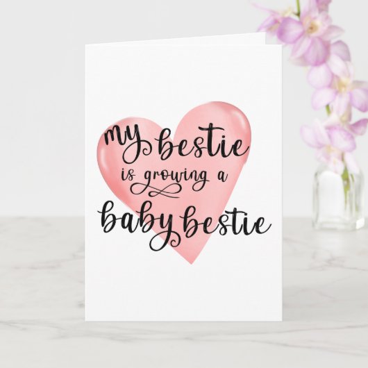 Mijn beste is een zwangere persoonlijke kaart (Orchidee)