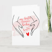 Mijn beste is een zwangere persoonlijke kaart (Voorkant)