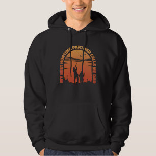Mijn beste jachtpartner noemt me papa hoodie
