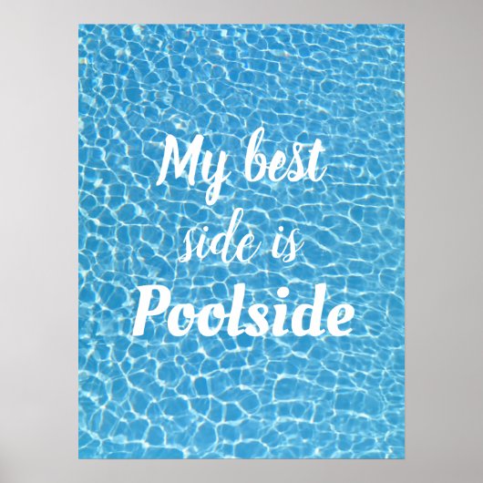 Mijn beste kant is pooside poster (Voorkant)