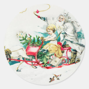 Mijn beste kleine vriend kerstfeestdag ronde sticker