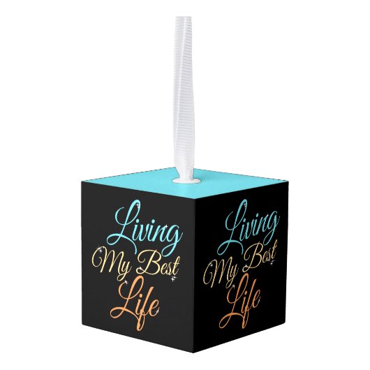 Mijn beste leven - Positiviteitscijfers Decoratie (Achter hoekig)