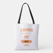 mijn beste leven tote bag (Achterkant)