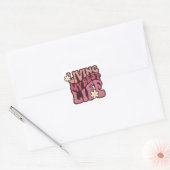 Mijn beste levensdagen vierkante sticker (Envelop)