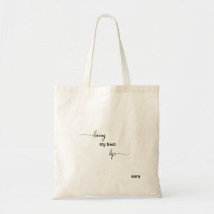 Mijn beste levensechte naam tote bag