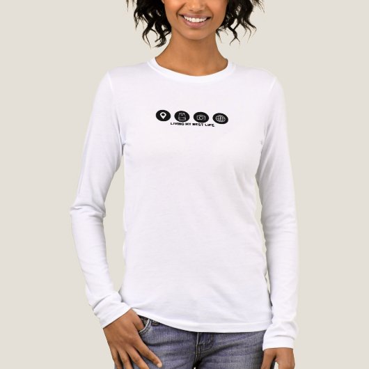 Mijn beste levensreis Tri-Blend shirt (Voorkant volledig)