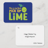 Mijn beste Limoen Funny Pun Cute Valentijnsdag Notitiekaartje (Voorkant / Achterkant)